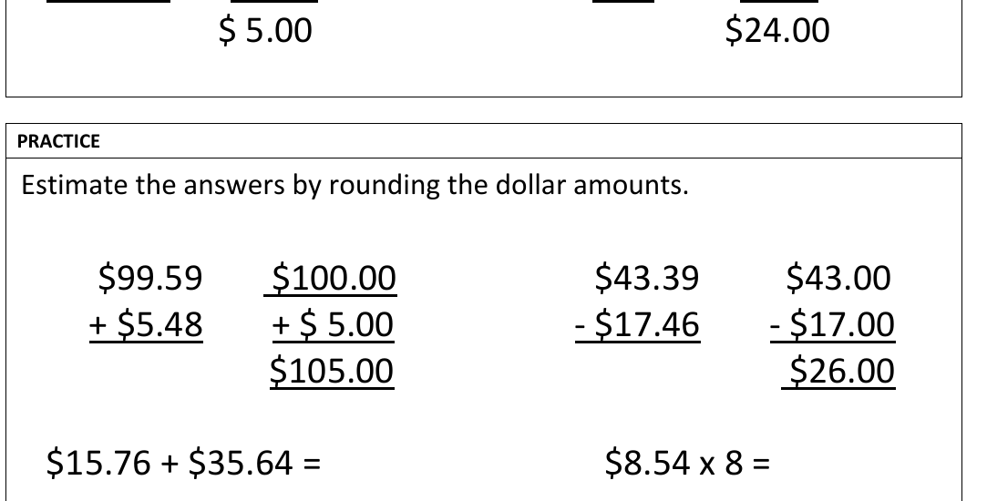 worked example from the course notes