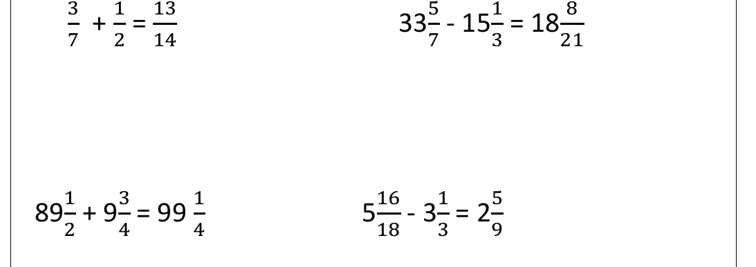 worked example from the course notes