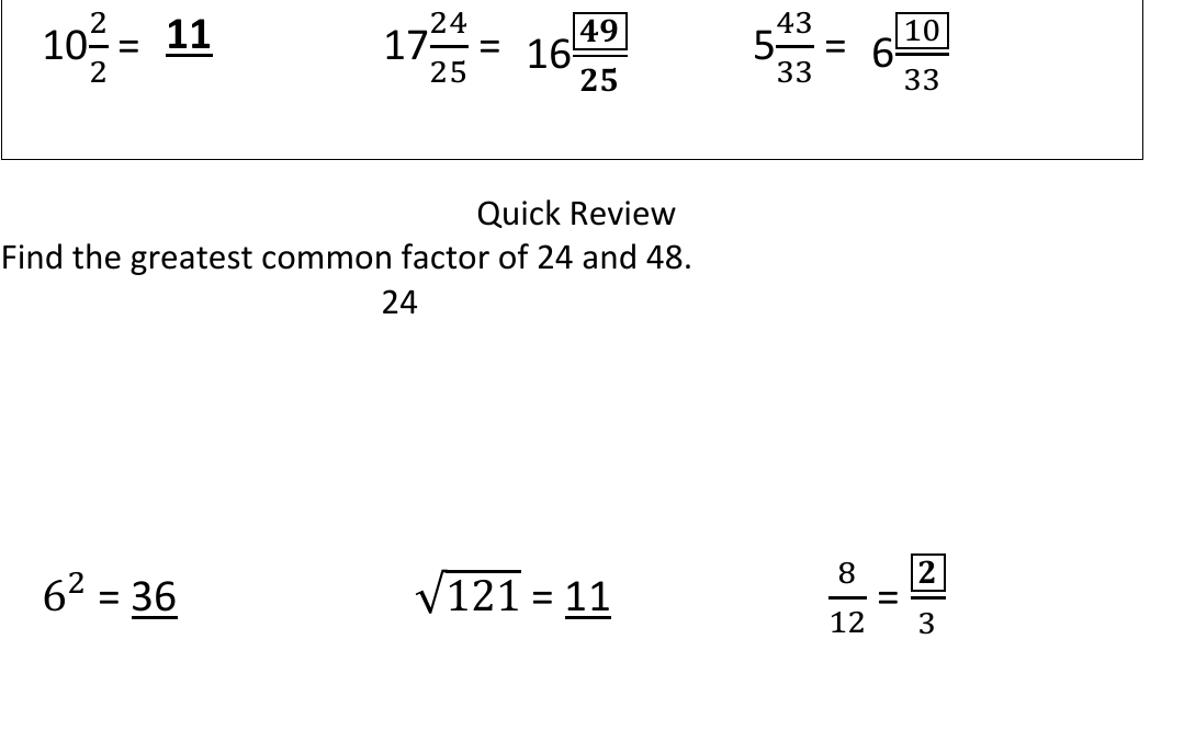 worked example from the course notes