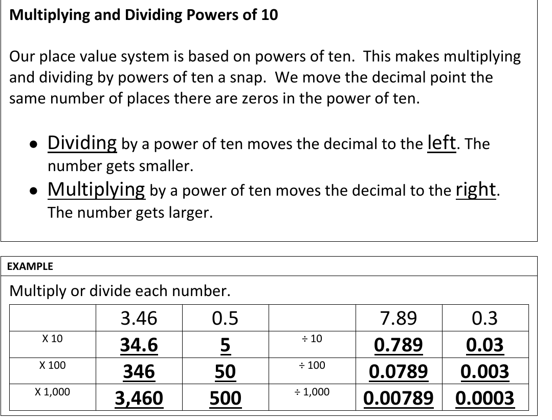 worked example from the course notes
