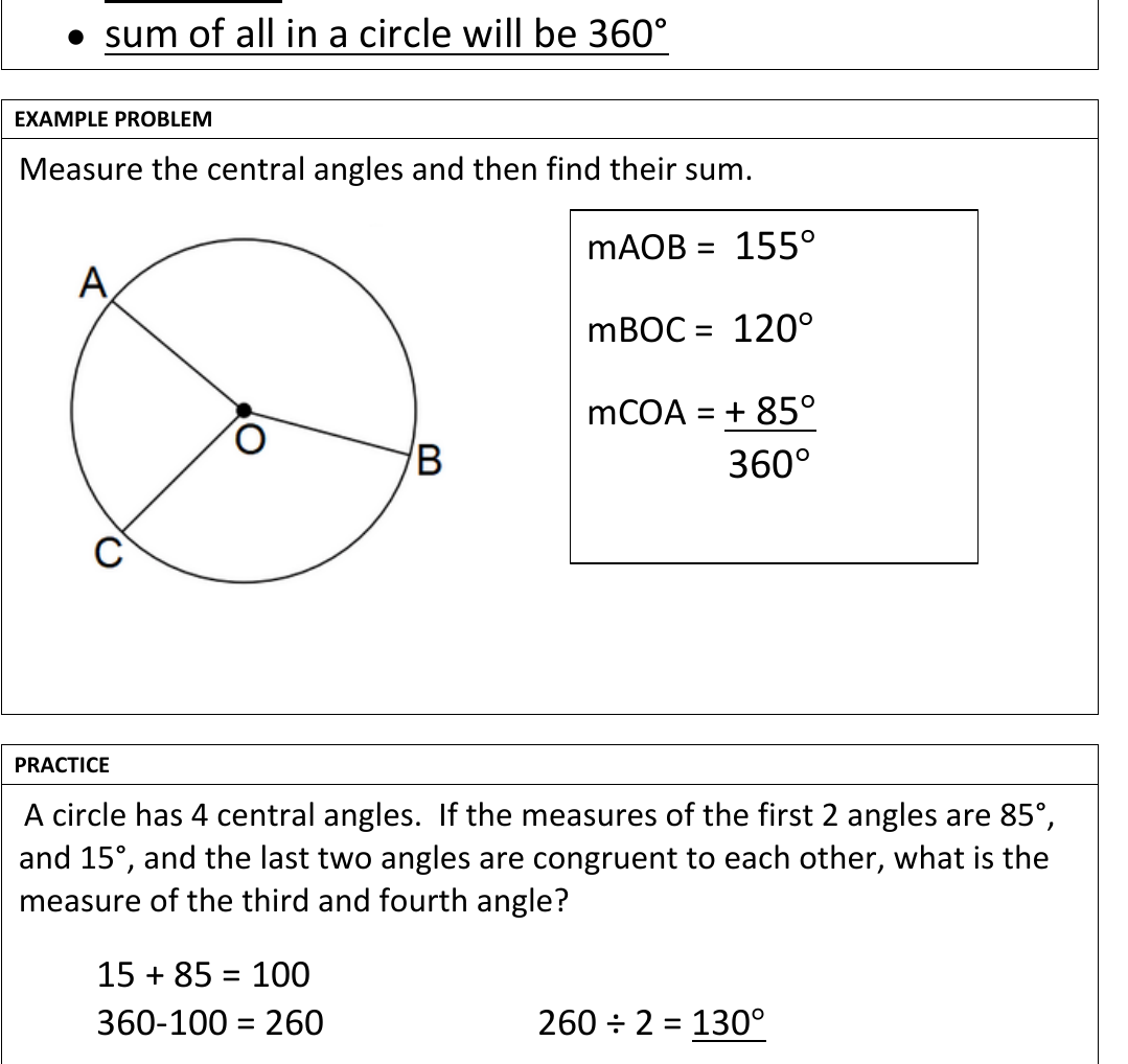 worked example from the course notes