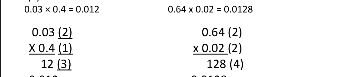 worked example from the course notes