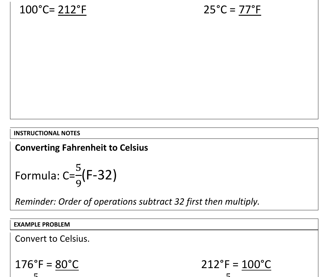 worked example from the course notes